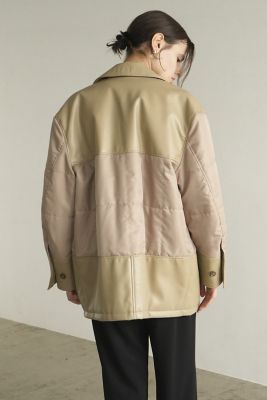 LEATHER SWITCHING OVER JACKET
