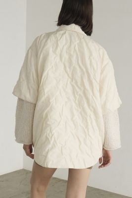 PADDED CRUMPLY SHIRT JACKET