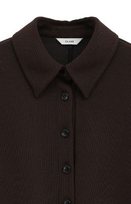 CLANE（クラネ）の「POWER SHOULDER POLO TOPS（Tシャツ