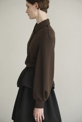 POWER SHOULDER POLO TOPS 17105