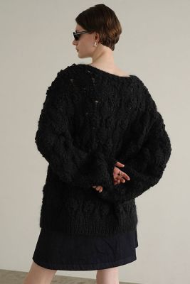 CLANE クラネ BUMPY OVER V NECK KNIT TOPS CLANE】BUMPY OVER V NECK KNIT TOP/GARAGE OF GOOD CLOTHING