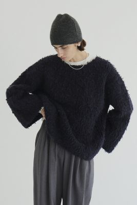 クラネ CLANE BEAR SHAGGY HAND KNIT TOPS （RED） CLANE（クラネ） BEAR SHAGGY HAND KNIT TOPS （RED）
