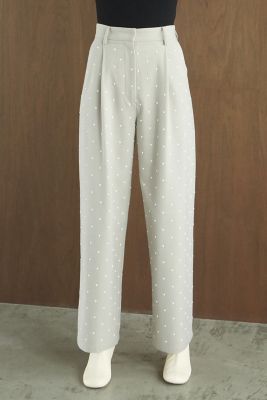 ＜CLANE (Women)＞ＰＥＡＲＬ　ＤＯＴ　ＰＡＮＴＳ