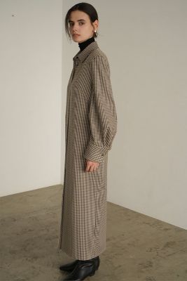 CLANE - CLANE POWERSHOULDER CHECK SHIRT ONEPIECEの通販 by cc