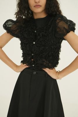 CLANE TULLE VEST LAYERED TOPS（Tシャツ/カットソー）｜CLANE