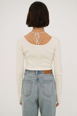 ARRANGE RIBBON KNIT TOPS 18106