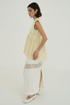 ＳＱＵＡＲＥ　ＳＥＬＥＥＶＥ　ＧＡＴＨＥＲ　ＫＮＩＴ　ＴＯＰＳ　１８１０６－２１３２