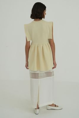 ＳＱＵＡＲＥ　ＳＥＬＥＥＶＥ　ＧＡＴＨＥＲ　ＫＮＩＴ　ＴＯＰＳ　１８１０６－２１３２