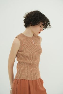 Ｗ　ＦＡＣＥ　ＨＡＬＬ　ＫＮＩＴ　ＴＯＰＳ　１８１０６－２１８２