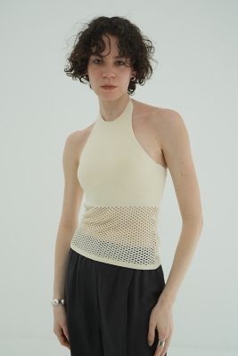 ＧＥＯＭＥＴＲＩＣ　ＨＯＬＥ　ＫＮＩＴ　ＴＯＰＳ　１８１０６－２２０２