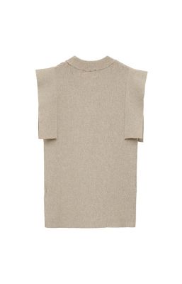 ＳＱＵＡＲＥ　ＳＬＥＥＶＥ　ＫＮＩＴ　ＴＯＰＳ　１８１０６－２２５２