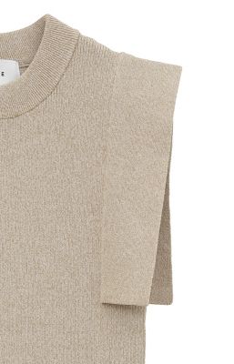 ＳＱＵＡＲＥ　ＳＬＥＥＶＥ　ＫＮＩＴ　ＴＯＰＳ　１８１０６－２２５２