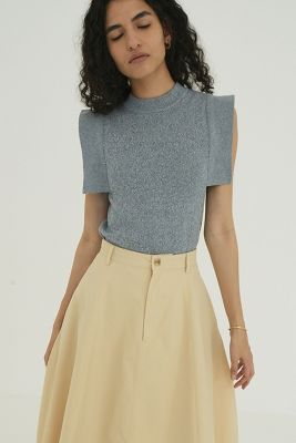 CLANE (Women)/クラネ SQUARE SLEEVE KNIT TOPS 18106-2252