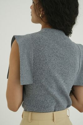 ＳＱＵＡＲＥ　ＳＬＥＥＶＥ　ＫＮＩＴ　ＴＯＰＳ　１８１０６－２２５２