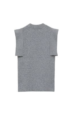 ＳＱＵＡＲＥ　ＳＬＥＥＶＥ　ＫＮＩＴ　ＴＯＰＳ　１８１０６－２２５２