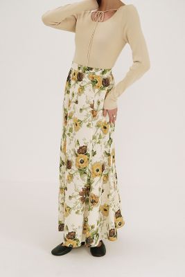 CLANE (Women)/クラネ SCARF FLOWER MERMAID SKIRT 18109-6022