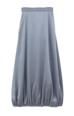 CLANE SATIN BALLOON SKIRT ブラック