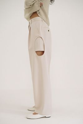 ＜CLANE (Women)＞ＳＩＤＥ　ＣＩＲＣＬＥ　ＣＵＴ　ＰＡＮＴＳ　１８１１０－７１３２