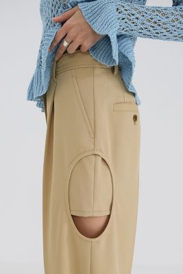 SIDE CIRCLE CUT PANTS 18110－7132