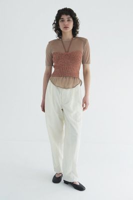 ＜CLANE (Women)＞ＣＯＴＴＯＮ　ＰＡＲＡＣＨＵＴＥ　ＰＡＮＴＳ　１８１１０－７２９２