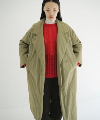 ＜CLANE (Women)＞【送料無料】ＣＯＬＯＲ　ＤＯＷＮ　ＣＨＥＳＴＥＲ　ＣＯＡＴ　１９１０１ー０１７２