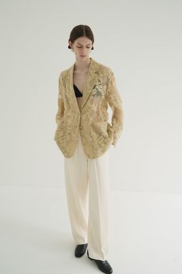 FLOWER SHEER JACQUARD JACKET