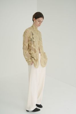 FLOWER SHEER JACQUARD JACKET