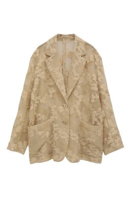 FLOWER SHEER JACQUARD JACKET