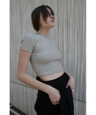 LOGO CROPPED TIGHT TEE 19105ー
