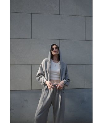 LOGO COMPACT ZIP UP HOODIE 19105ー