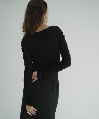 W TULLE SHIRRING TOPS 19105ー1222