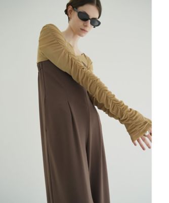 ＜CLANE (Women)＞Ｗ　ＴＵＬＬＥ　ＳＨＩＲＲＩＮＧ　ＴＯＰＳ　１９１０５ー１２２２