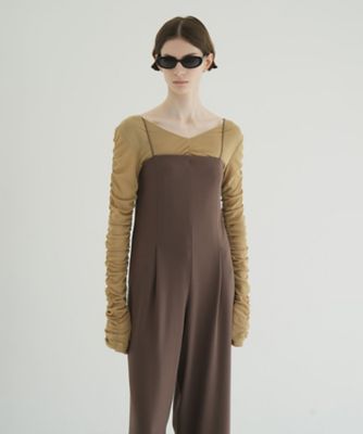 W TULLE SHIRRING TOPS 19105ー1222