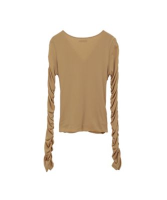 W TULLE SHIRRING TOPS 19105ー1222