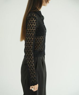 3D FLOWER LACE SHIRT 19105ー1232