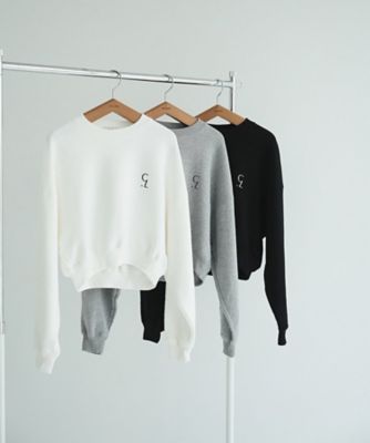 LOGO SHORT SWEAT TOPS 19105ー1252