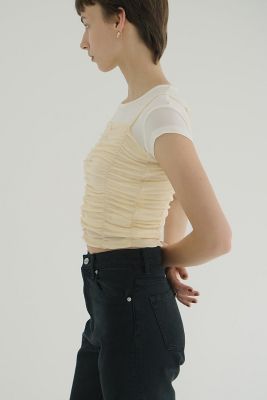 SHIRRING CAMI TOPS 19105－1272