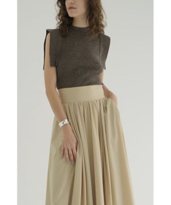 トップス SQUARE SLEEVE KNIT TOPS SQUARE SLEEVE KNIT TOPS（ニット/セーター）｜CLANE（クラネ