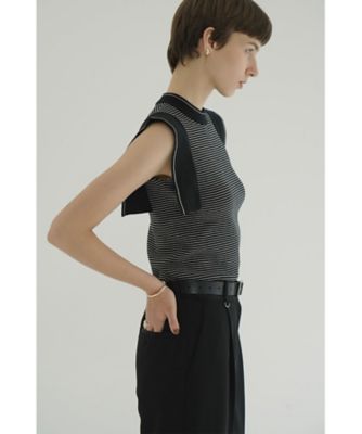 美品　CLANE クラネ　SQUARE SLEEVE KNIT TOPS ブルー CLANE - スクエア スリーブ ニット トップス - SQUARE SLEEVE