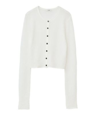 CLANE (Women)/クラネ SHEER ROLLED EDGE KNIT CARDIGAN 19106ー2042 IVORY トップス【三越伊勢丹/公式】