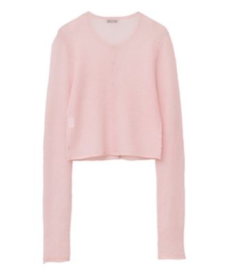 トップス CLANE SHEER ROLLED EDGE KNIT CARDIGAN SHEER ROLLED EDGE KNIT CARDIGAN｜TOPS(トップス)｜CLANE