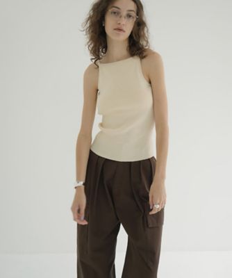 ＜CLANE (Women)＞ＢＯＡＴ　ＮＥＣＫ　ＢＡＣＫ　ＯＰＥＮ　ＫＮＩＴ　ＴＯＰＳ　１９１０６ー２０７２