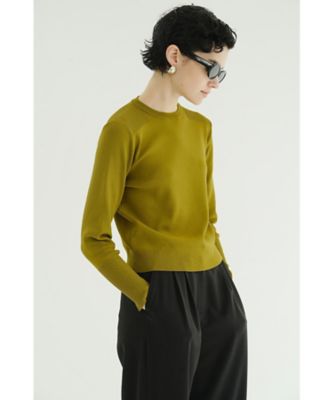 BASIC COMPACT KNIT TOPS 19106ー2162 | CLANE (Women)/クラネ | 三越伊勢丹オンラインストア ...