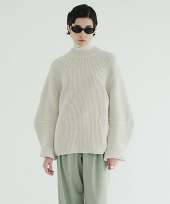 ＜CLANE (Women)＞ＯＶＥＲ　ＦＯＲＭ　ＳＬＥＥＶＥ　ＫＮＩＴ　ＴＯＰＳ　１９１０６ー２２４２