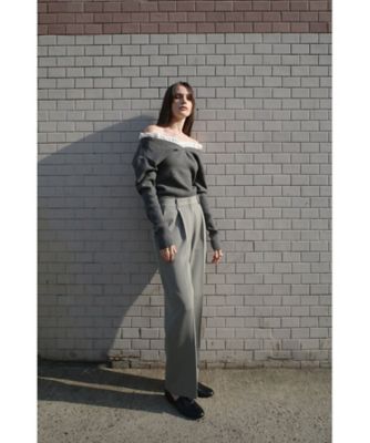 新品 CLANE 2WAY FRILL V NECK KNIT TOPS クラネ CLANE（クラネ）の「CLANE/クラネ/2WAY FRILL V NECK KNIT TOPS