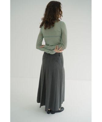 WIDE PLEATS LONG SKIRT 19109ー