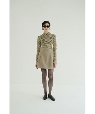 ＜CLANE (Women)＞ＣＯＮＳＴＲＵＣＴＩＶＥ　ＭＩＮＩ　ＳＫＩＲＴ　１９１０９ー６０６２