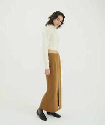 ＜CLANE (Women)＞ＴＥＸＴＵＲＥ　ＳＬＩＴ　ＳＫＩＲＴ　１９１０９ー６２３２