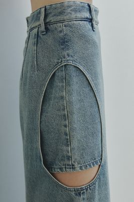 ＜CLANE (Women)＞ＣＩＲＣＬＥ　ＣＵＴ　ＬＡＹＥＲＥＤ　ＤＥＮＩＭ　ＳＫＩＲＴ　１９１０９－６２５２
