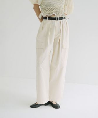 CLANE WIDE TUCK WORK PANTS アイボリー 1 WIDE TUCK WORK PANTS 19110ー7172